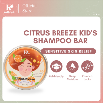 Citrus Breeze Kid's Shampoo Bar 80g | For Sensitive Skin