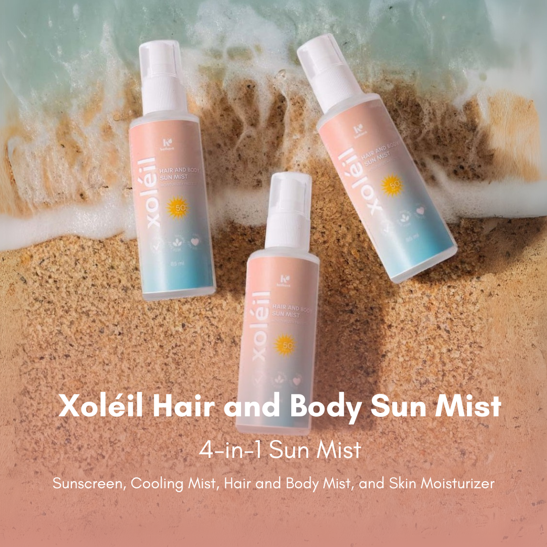 Katharē Xoleil Mist | Cooling, Heat Protectant, SPF, Relief for Filipino Hair
