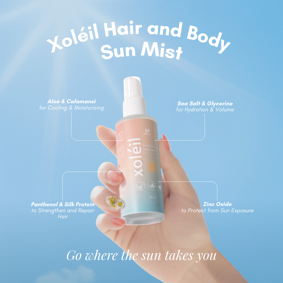 Katharē Xoleil Mist | Cooling, Heat Protectant, SPF, Relief for Filipino Hair