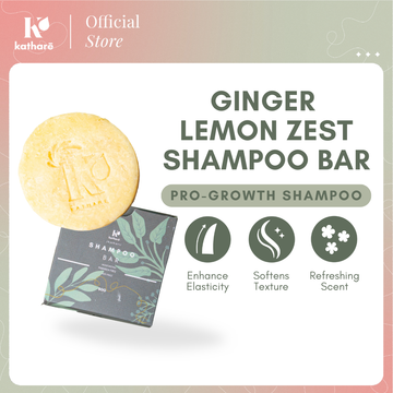 Ginger Lemon Zest Shampoo Bar 80g | Hair Growth