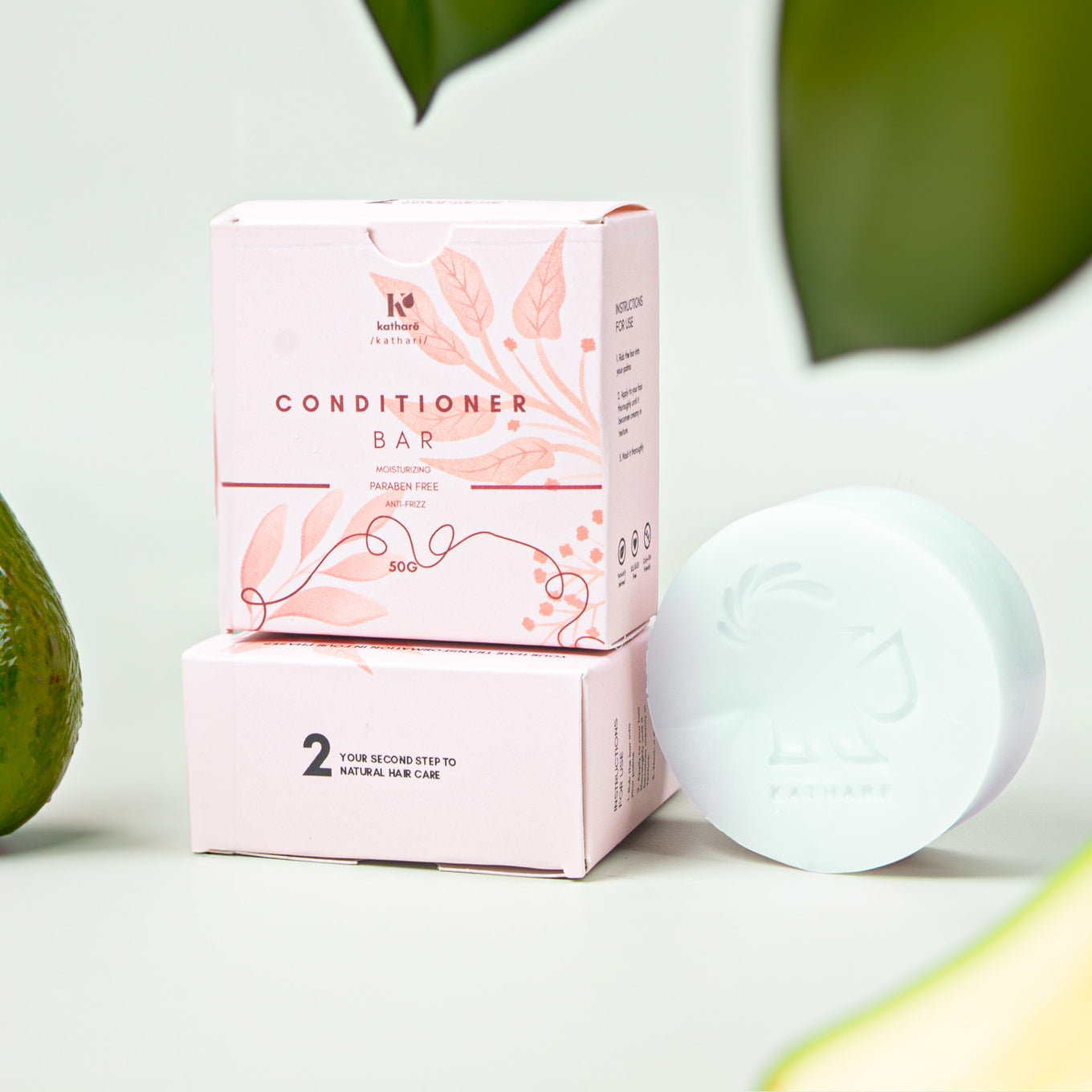 Katharē Avocado Crème Conditioner Bar 50g | Repairing