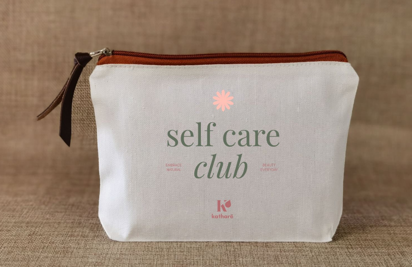 Katharē Self-Care Canvas Pouch