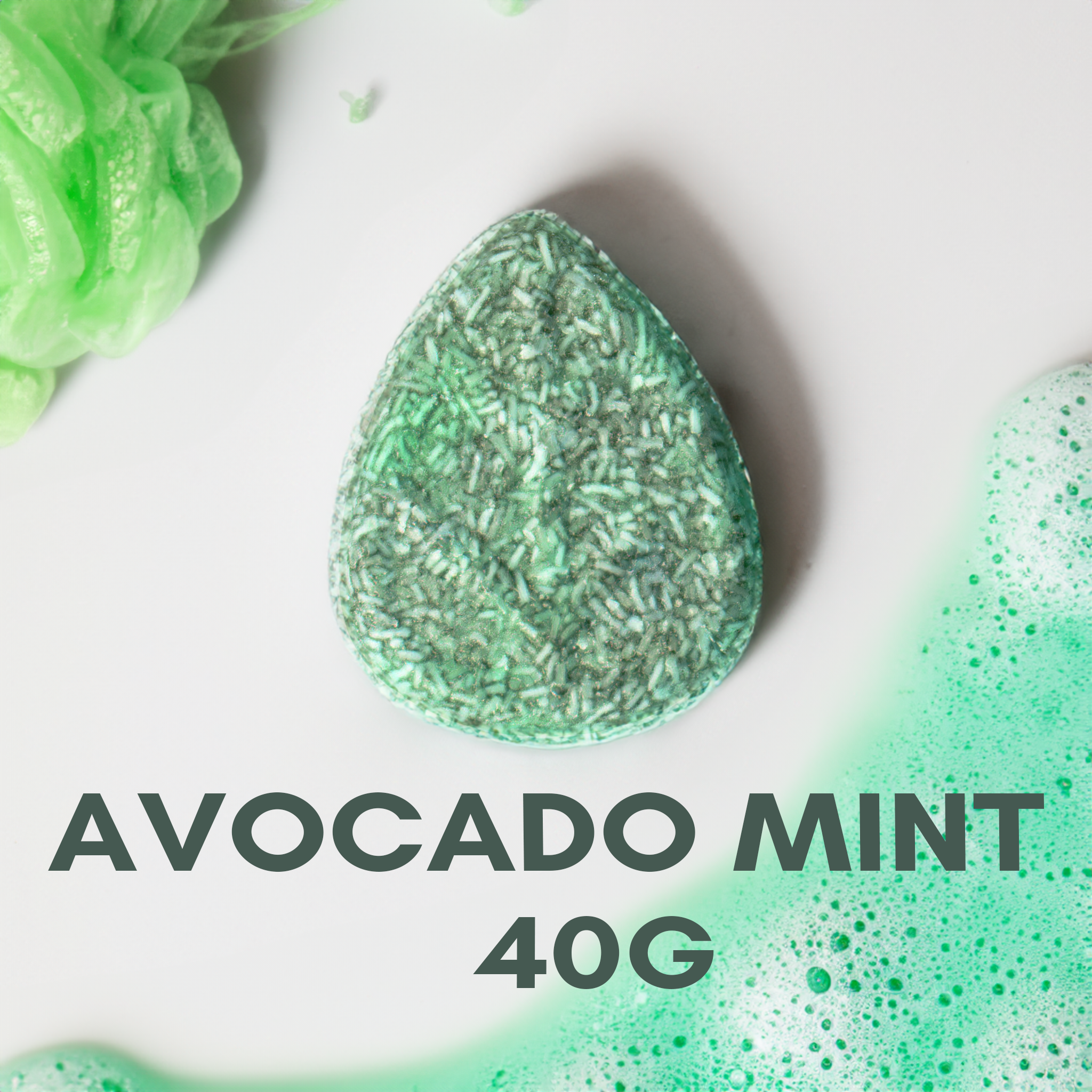 Avocado Mint Shampoo Bar 40g | Split End Repair