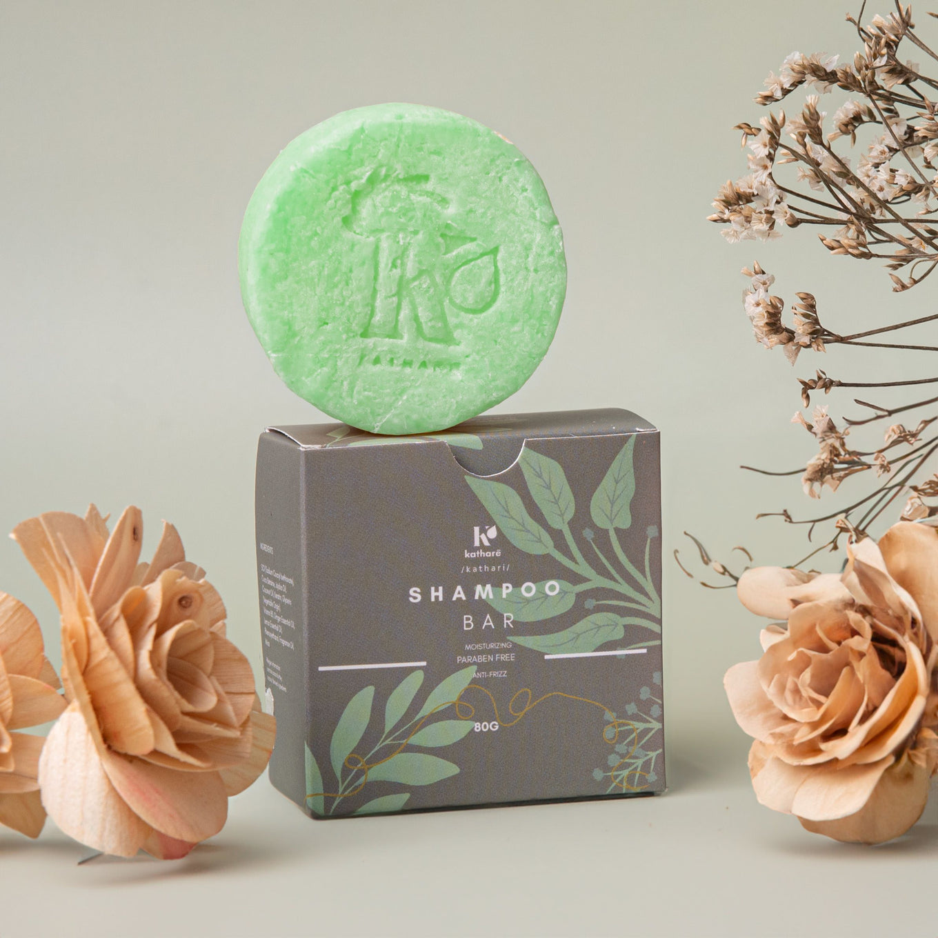 Katharē Avocado Mint Shampoo Bar 80g | Split End Repair