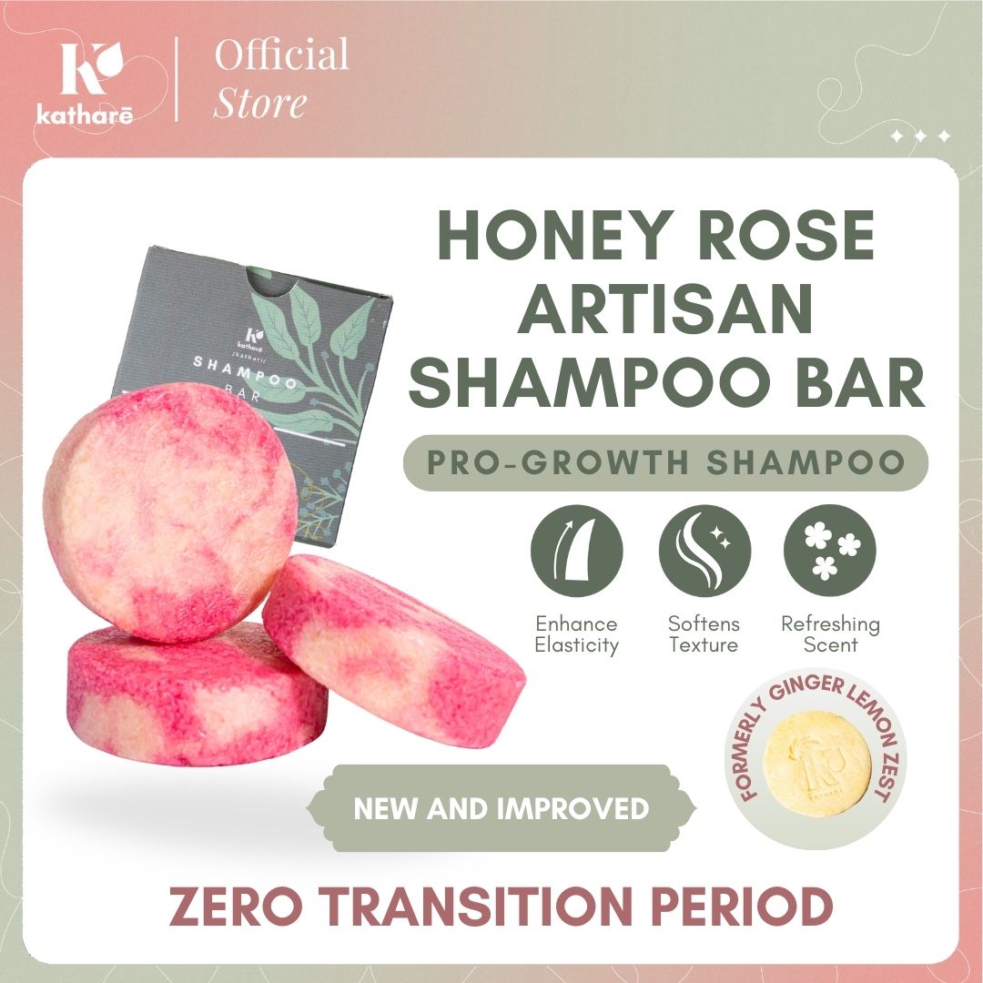 Hair Growth Shampoo Bar | Honey Rose for Hair Growth, Frizz Control for Filipino Hair