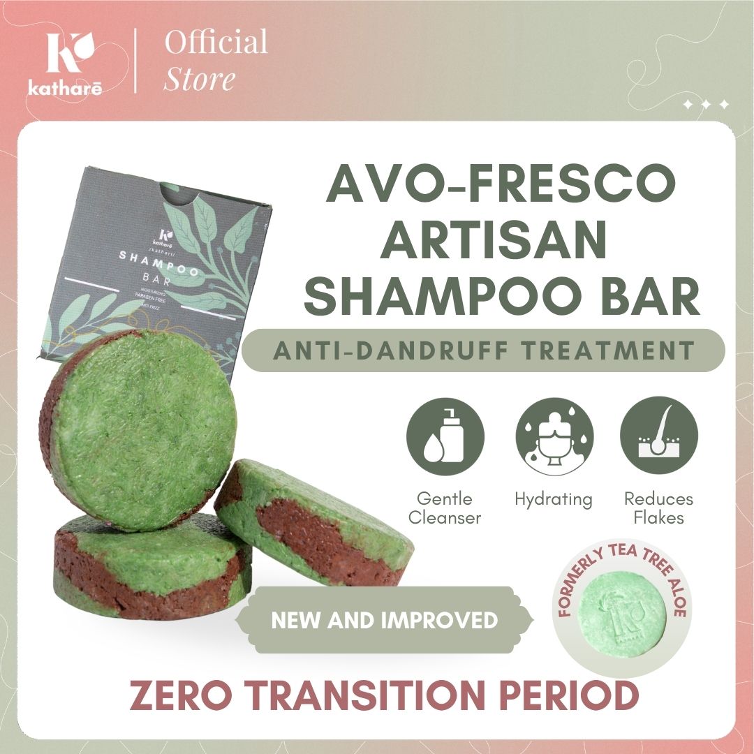 Avocado Fresco Artisan Shampoo Bar | Anti-Dandruff Solution for Filipino Hair