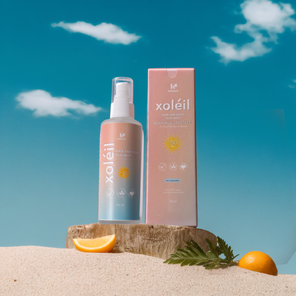 Katharē Xoleil Mist | Cooling, Heat Protectant, SPF, Relief for Filipino Hair
