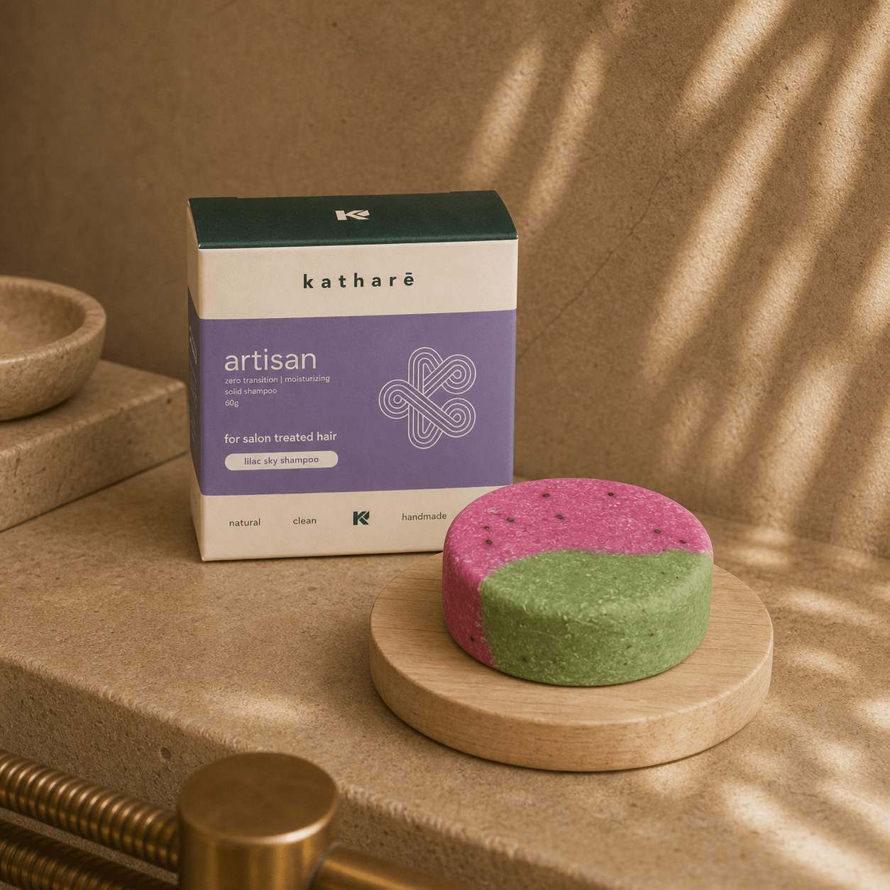 Lilac Sky | Clarifying Shampoo Bar for Oily & Sensitive Scalp - Katharē Hair Care