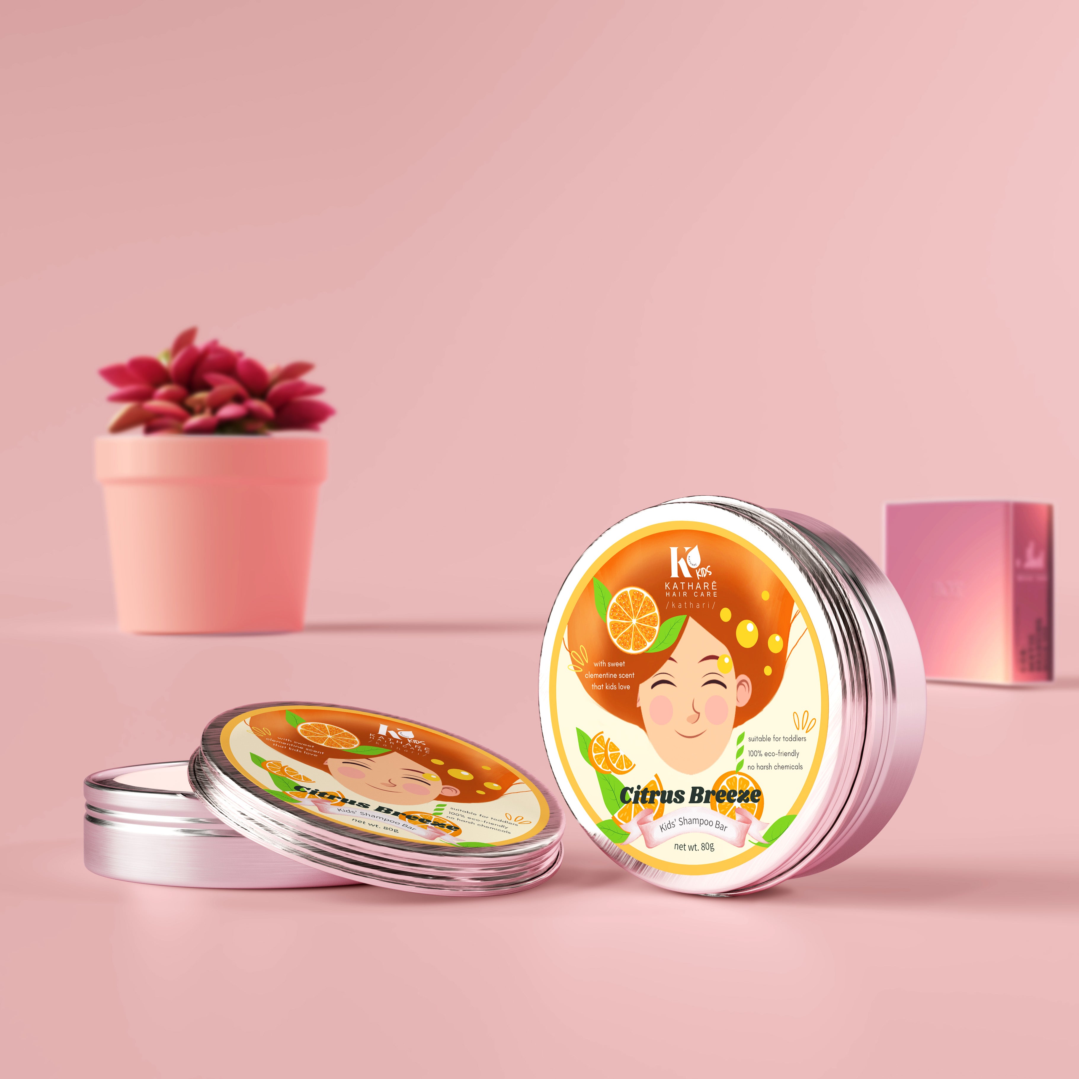 Citrus Breeze Kid's Shampoo Bar 80g | Gentle, Tear-Free Cleanse for Filipino Hair